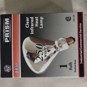 Clear infrared heat lamp bulbs